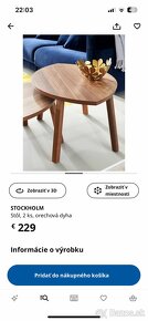 IKEA STOCKHOLM stolík vyšši - 5