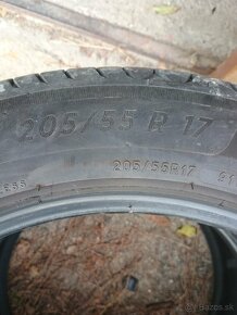 Ponúkam 205/55r17 letné pneumatiky - 5