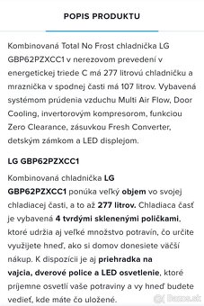 LG chladnička s mrazničkou - 5