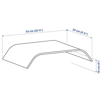 Stojan na monitor ikea bambus 2 kusy - 5