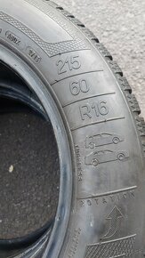 215/60 r16 zimné pneu. 6,5mm - 5