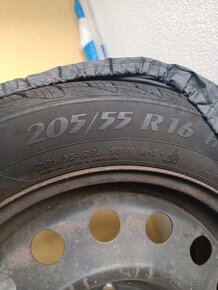 Zimne pneumatiky na plechovych diskoch 205/55 R16 - 5