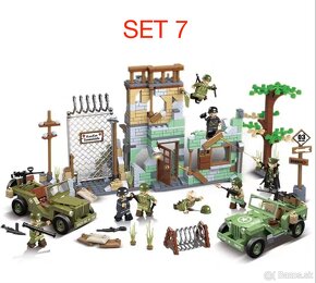 Rôzne sety vojakov 6 + doplnky - typ lego - nové - 5