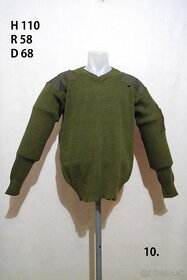Vojenský sveter zelený - 5