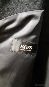 Tmavo-sivý kabát HUGO BOSS - 5