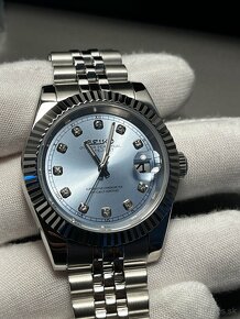 Seiko mod Datejust Blue Diamonds - 5