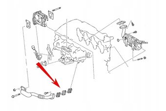 Zaslepka egr ventil toyota lexus d4d d-cat - 5