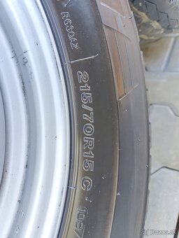 5x118 r15 Ducato + letné 215/70 r15C Bridgestone - 5