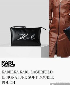 Karl Lagerfeld kabelka k/signature soft double pouch - 5