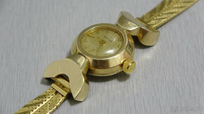 Zlaté dámske hodinky Geneva - 5