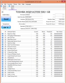 500GB HDD 2,5" 7200rpm 10ks 25€ množstevne zľavy po dohode - 5