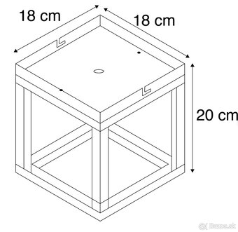 Industriálne nástenné svietidlo „Rustic Cube“ - 5