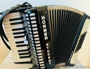 Predám akordeón Hohner Student 48 basový- top stav, - 5