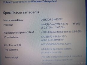 rozpredám notebook Dell latitude e4310 - 5