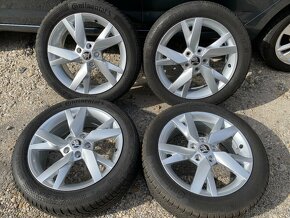 5x112 R17 original Škoda Octavia 4 LYRA + zimné pneu - 5