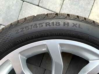 Hliníkové disky orig. Audi + zimné pneu 225/45 R18 - 5