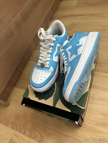 bape sta patent leather baby blue - 5