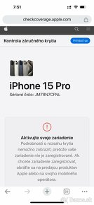 iPhone 15 Pro 256 gb White Titanium - nerozbalený, záruka - 5