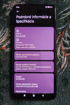 Predám herný mobil POCO X6 Pro 5G, 8 GB RAM + 256 GB pamäť - 5