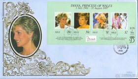 Poštové známky, filatelia: Anglicko, Lady Diana, FDC obálky - 5