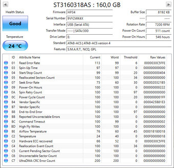 5ks 3,5'' 160GB Seagate SATA 7200rpm - skoro NOVÉ - 5