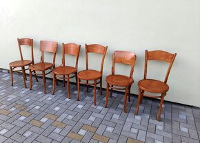 Ohýbané bukové stoličky THONET po renovaci - 5