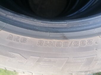 4ks letné pneumatiky Bridgestone 235/50 R18 - 5