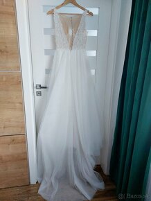 Svadobné šaty s 3D výšivkou - 5