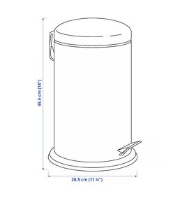 Ikea MJÖSA kôš na odpad s pedálom 12 l - 5