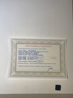 Andy Warhol "Campbells" Limitovaná edícia_Certifikát - 5