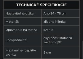 Podporné ramená pre slider - 5