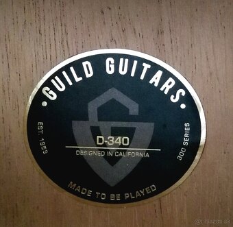 Predam akusticku gitaru GUILD D-340. - 5