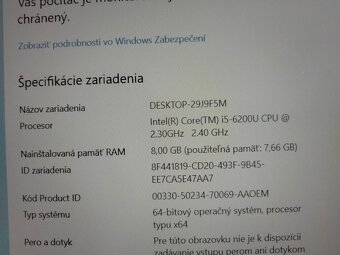 rozpredám notebook Hp elitebook 820 g3 - 5