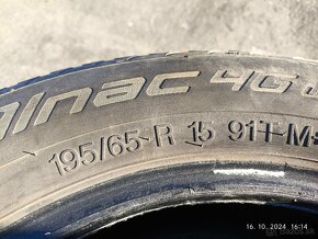 Gumy 195/65 r15 + plechace r15 5x100 - 5