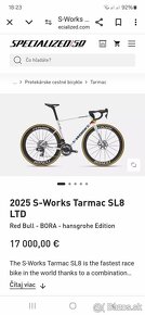 Najľahší Tarmac sl8 6,45kg - 5