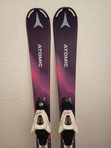 dievcenske lyze 100 cm Atomic + lyziarky Rossignol - 5