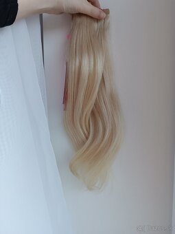 Tape in vlasy blond 40 cm - 5