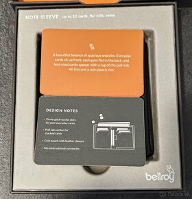 Peňaženka- Bellroy Note Sleeve Black - 5