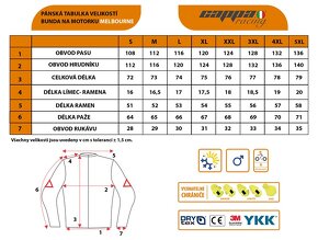 Predám pánsky moto komplet MELBOURNE veľkosť XL - 5