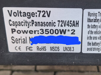 Elektrická kolobežka - FLJ scooter s výkonom 7000W - 5