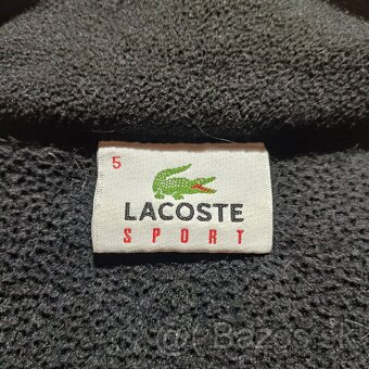 Lacoste čierna flísová mikina fleece jacket full zip L - 5