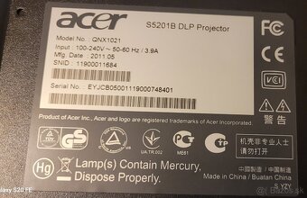 Projektor Acer S5201B - 5