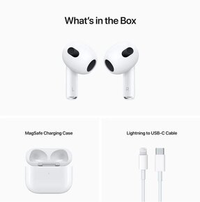 Apple AirPods 3 s nabíjacím puzdrom Magsafe - Nové, originál - 5