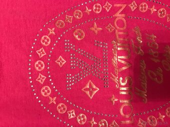 LOUIS VUITTON fuksia damske tricko M/L - 5