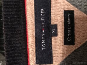 TOMMY HILFIGER originál Kasmirovy pánsky sveter XL - 5