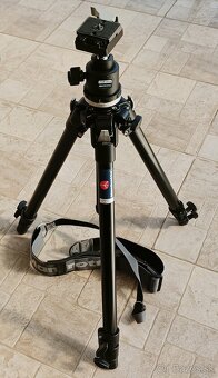 Manfrotto 190B Pro Tripod + guľová hlava + popruh / 100€ - 5