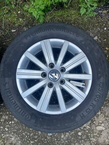 5x112 r15 elektróny VW + 195/65 r15 letné pneu Continental - 5