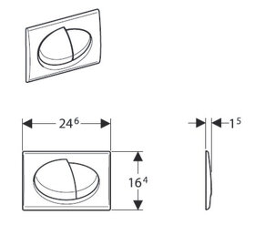 GEBERIT WC Tlacidlo - TWIST - Odliatok - 5