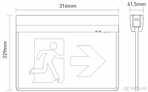 EXILON LED Emergency 3H 4,5W CW – Svietidlo núdzové LED - 5