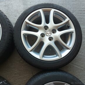 16"Elektróny originál Mazda 2 4x100 letné 195/45 R16 - 5